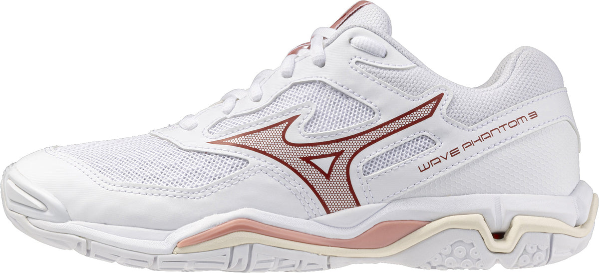 Mizuno Wave Phantom 3 Women's Court Shoes - White | Training & Fitness