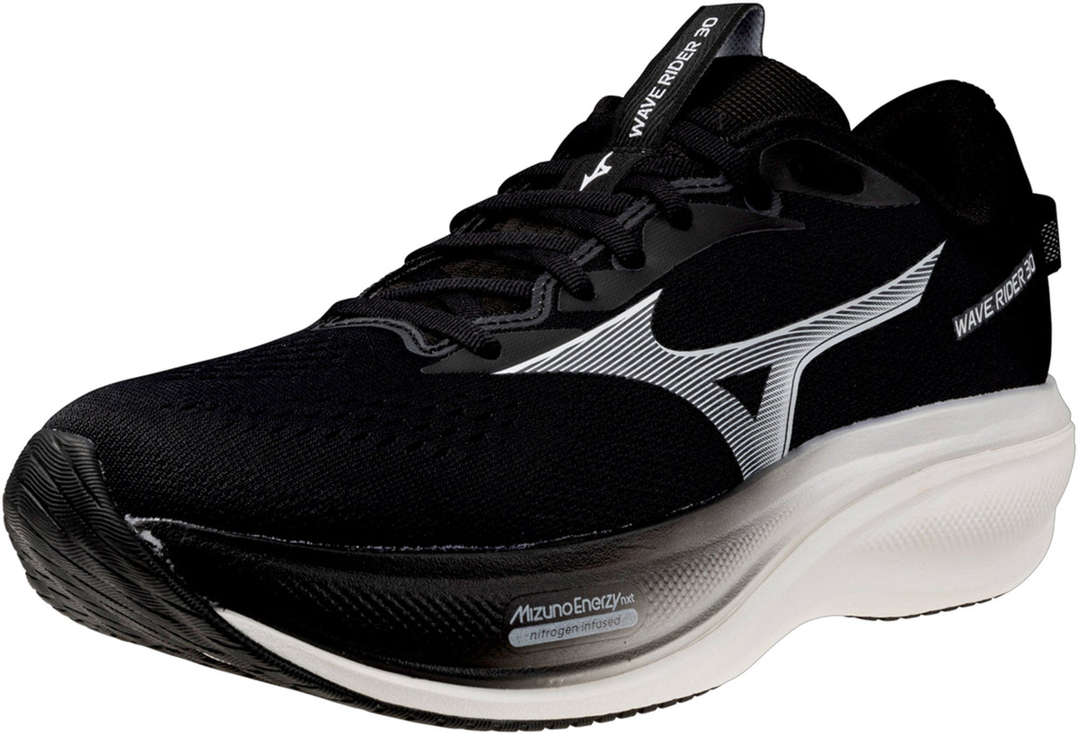 Mizuno Wave Rider 30 WIDE FIT Men's Running Shoes - Black | Running & Training