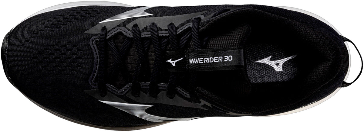 Mizuno Wave Rider 30 WIDE FIT Men's Running Shoes - Black | Running & Training