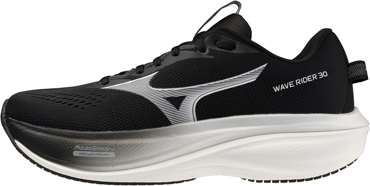 Mizuno Wave Rider 30 WIDE FIT Men's Running Shoes - Black | Running & Training