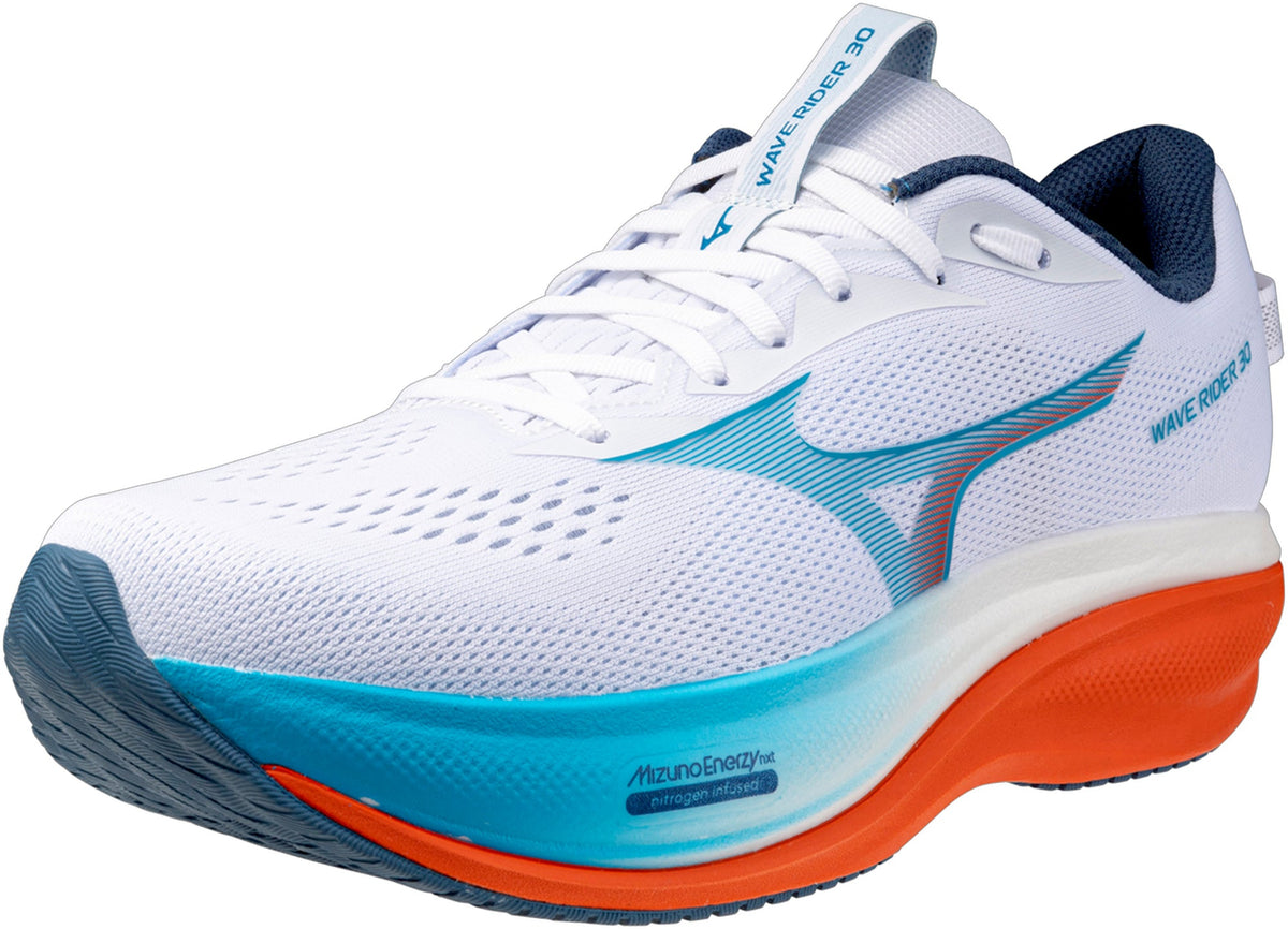 Mizuno Wave Rider 30 Men's Running Shoes - White | Running & Training