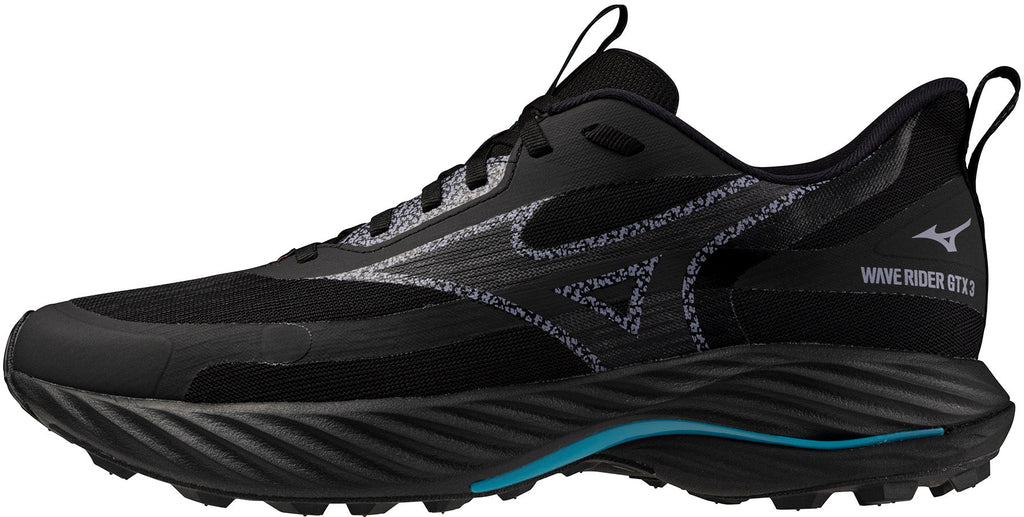 Mizuno Wave Rider GORE-TEX 3 Men's Trail Running Shoes - Black | Trail Running