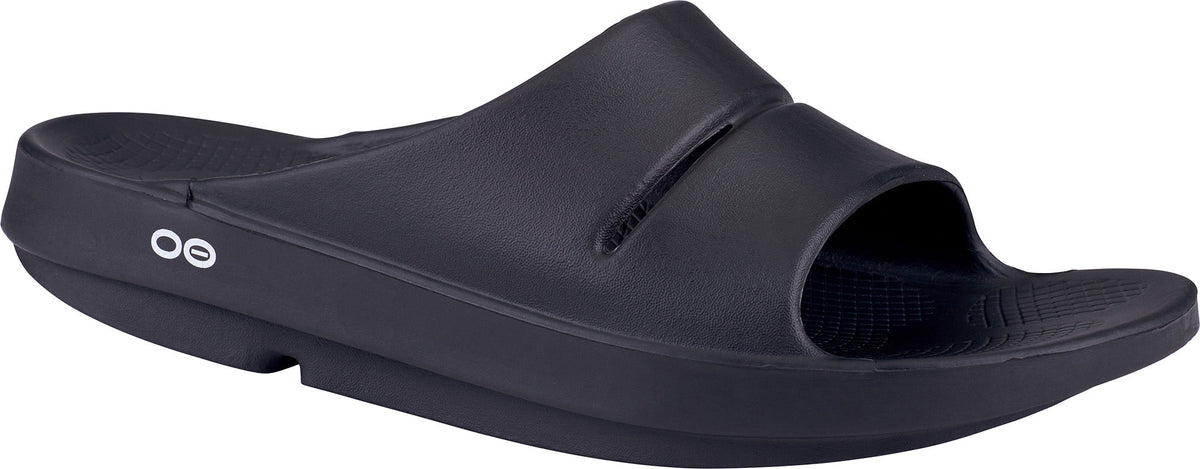 Oofos OOahh Recovery Sliders - Black | Everyday Comfort