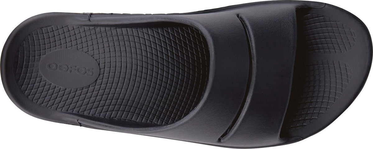 Oofos OOahh Recovery Sliders - Black | Everyday Comfort