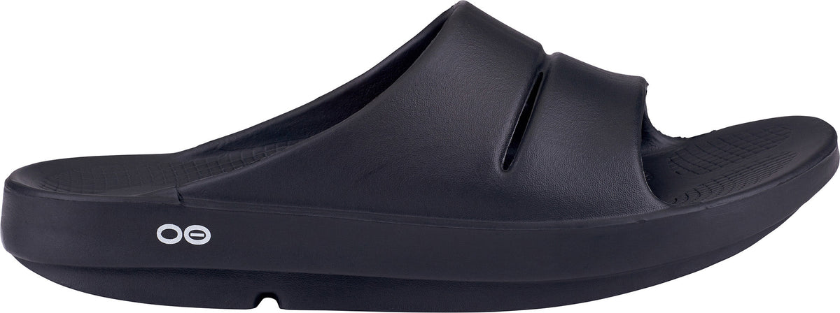 Oofos OOahh Recovery Sliders - Black | Everyday Comfort