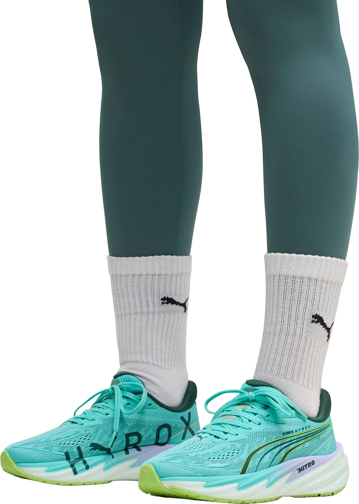 Puma Velocity Nitro 5 HYROX Women's Running Shoes - Green | Running & Training