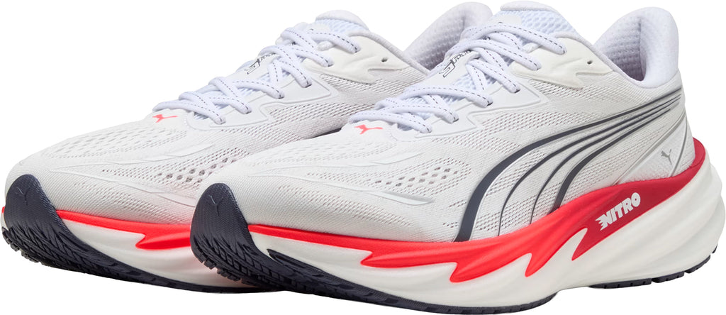 Puma Velocity Nitro 5 WIDE FIT Men's Running Shoes - White | Running & Training