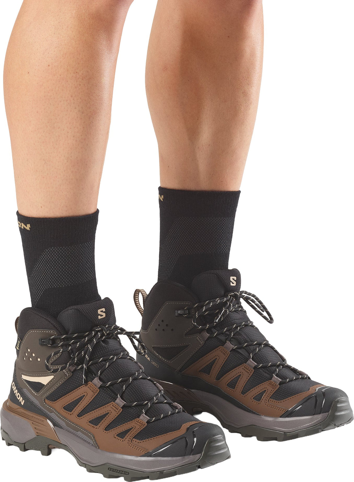 Salomon X Ultra 360 Mid GORE-TEX Men's Walking Boots - Black | Outdoor Performance
