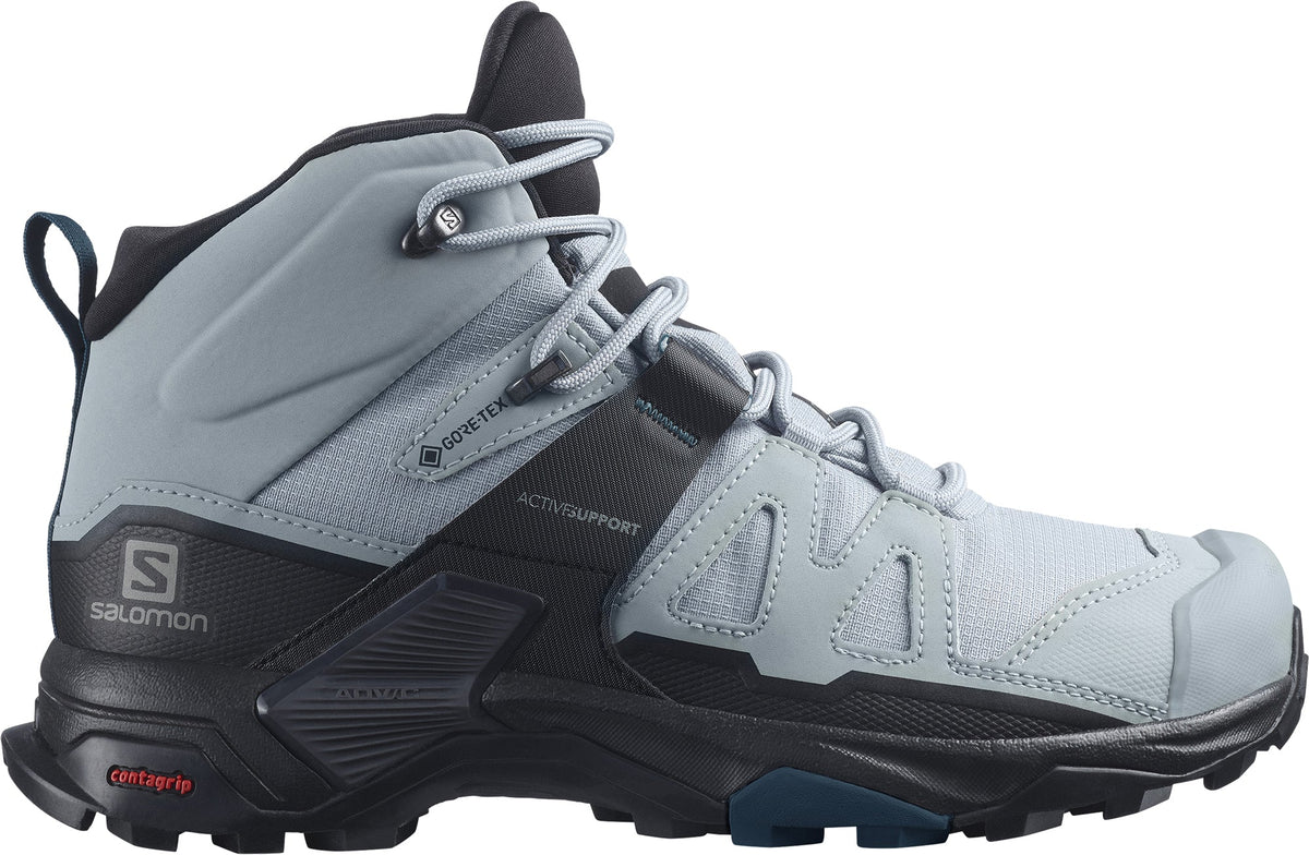 Salomon X Ultra 4 Mid GORE-TEX WIDE FIT Women's Walking Boots - Blue | Outdoor Performance