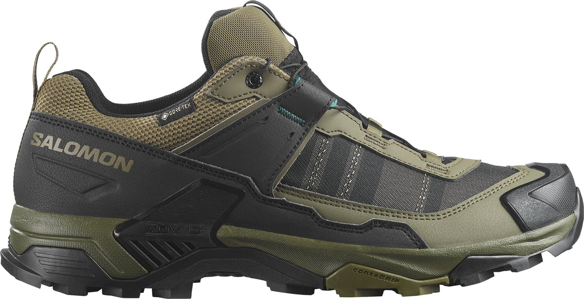 Salomon X Ultra 5 GORE-TEX Men's Walking Shoes - Green | Outdoor Performance