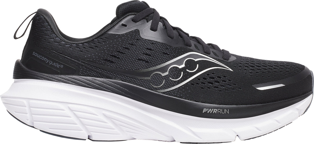 Saucony Guide 18 WIDE FIT Men's Running Shoes - Black | Running & Training