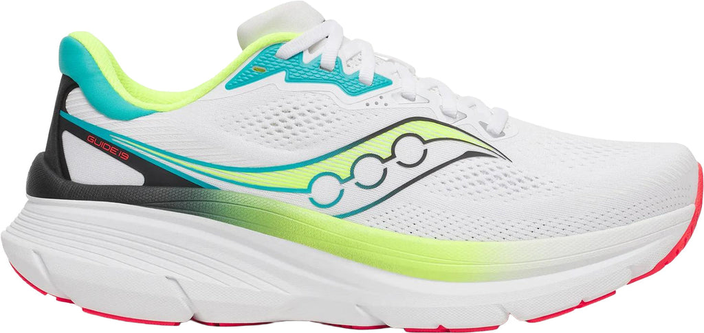 Saucony Guide 19 Men's Running Shoes - White | Running & Training