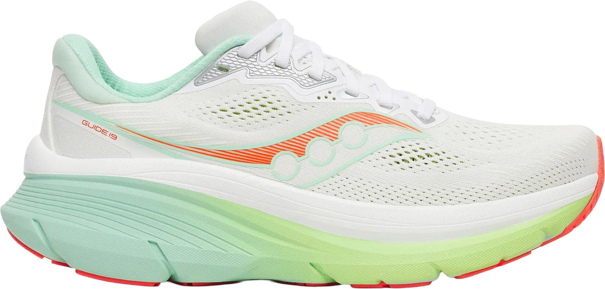 Saucony Guide 19 Women's Running Shoes - White | Running & Training