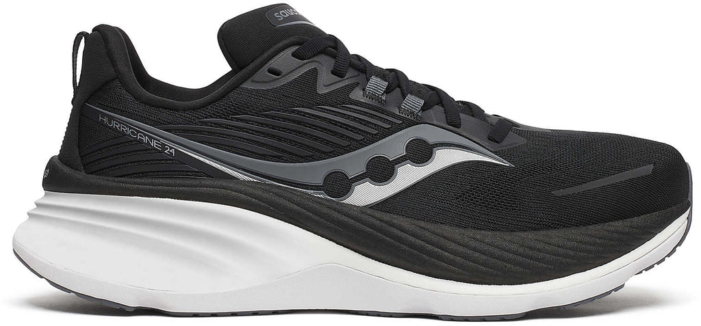 Saucony Hurricane 24 Men's Running Shoes - Black | Running & Training