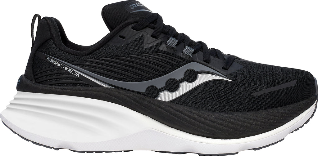 Saucony Hurricane 24 WIDE FIT Women's Running Shoes - Black | Running & Training