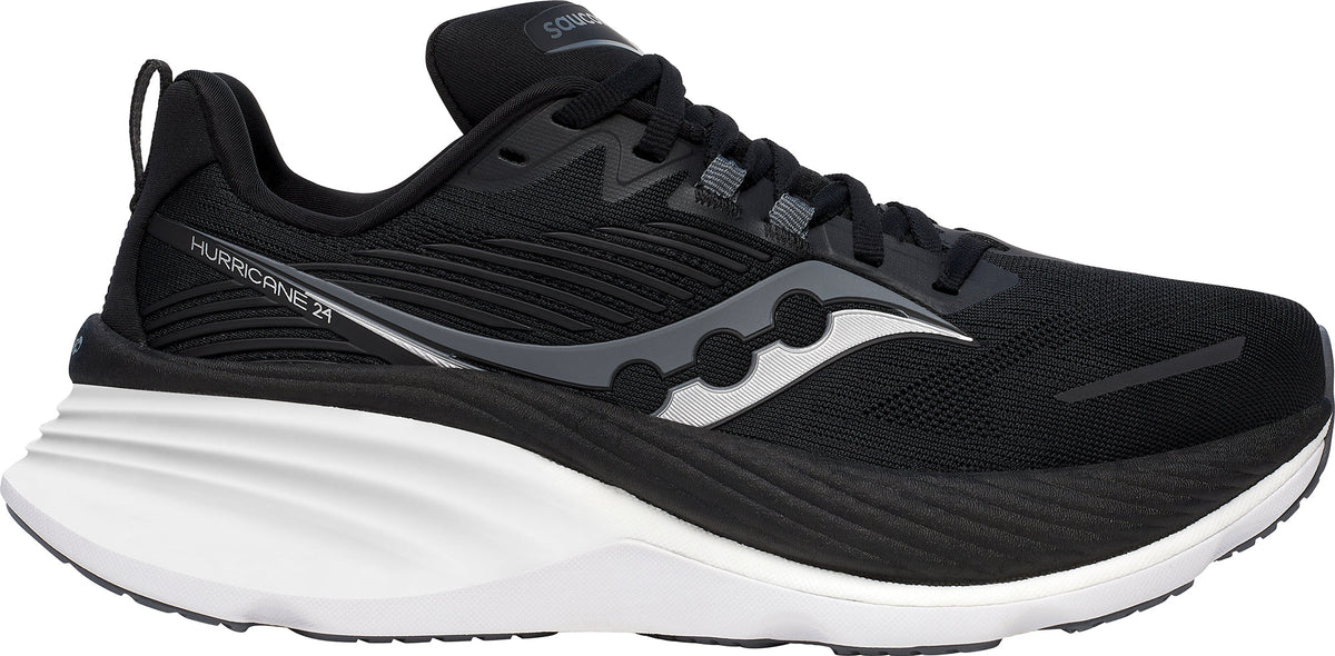 Saucony Hurricane 24 WIDE FIT Women's Running Shoes - Black | Running & Training