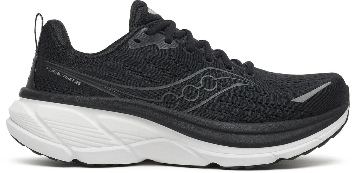 Saucony Hurricane 25 WIDE FIT Men's Running Shoes - Black | Running & Training