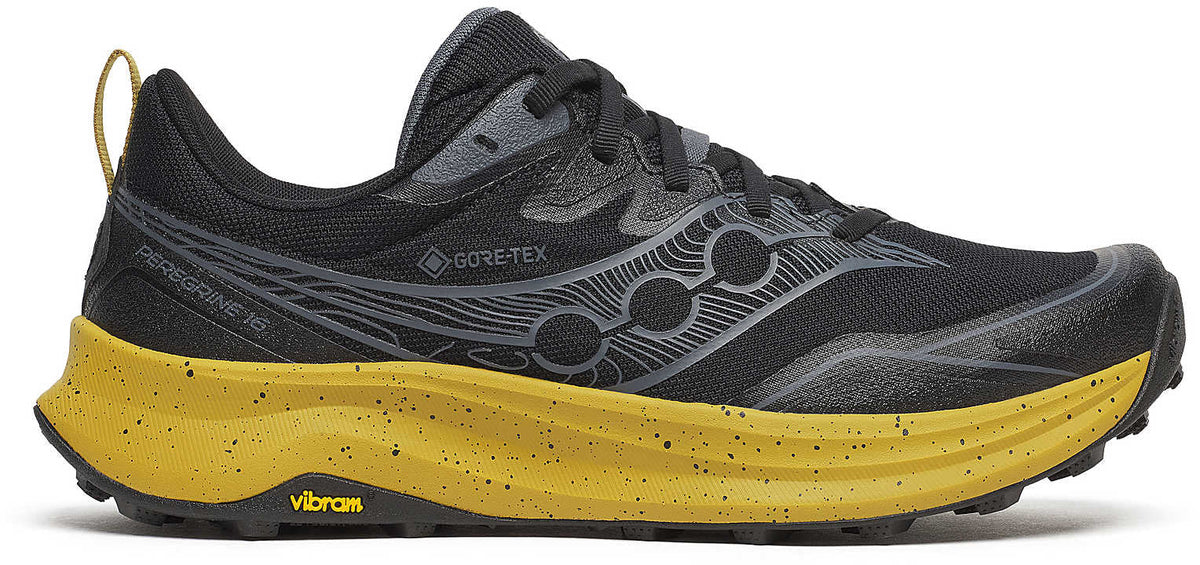 Saucony Peregrine 16 GORE-TEX Men's Trail Running Shoes - Black | Trail Running