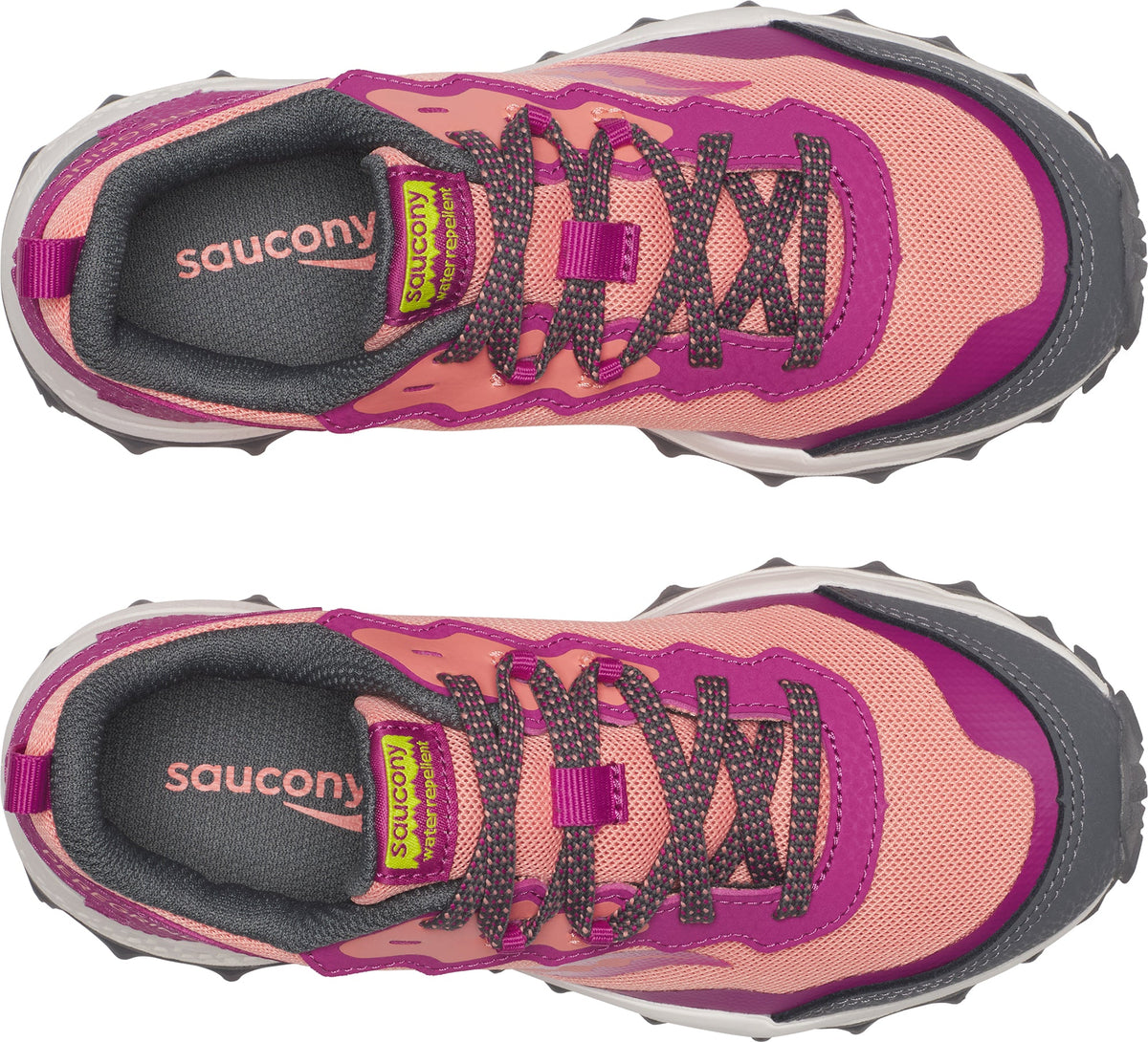 Saucony Peregrine KDZ Shield Junior Trail Running Shoes - Pink | Trail Running