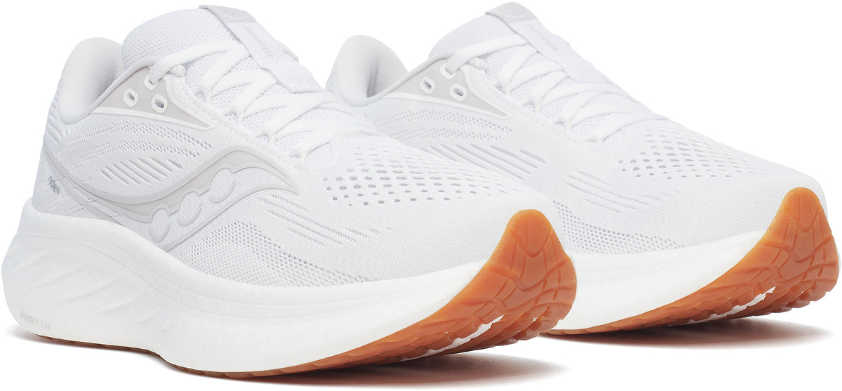 Saucony Ride 18 Women's Running Shoes - White | Running & Training