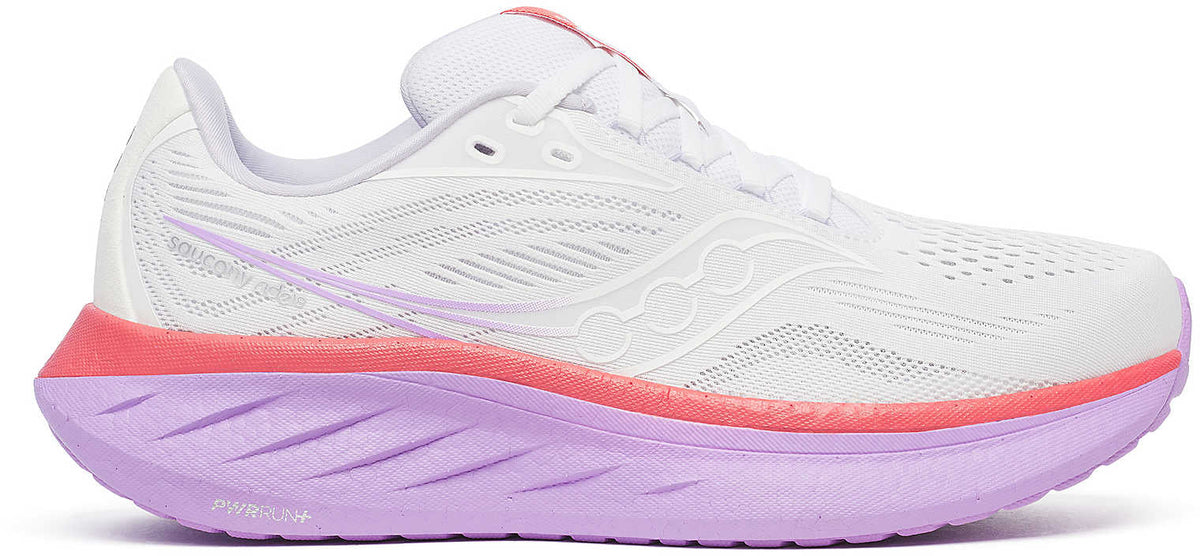 Saucony Ride 18 Women's Running Shoes - White | Running & Training