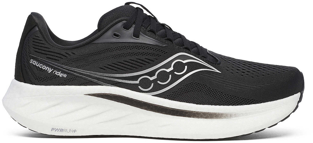 Saucony Ride 18 Men's Running Shoes - Black | Running & Training