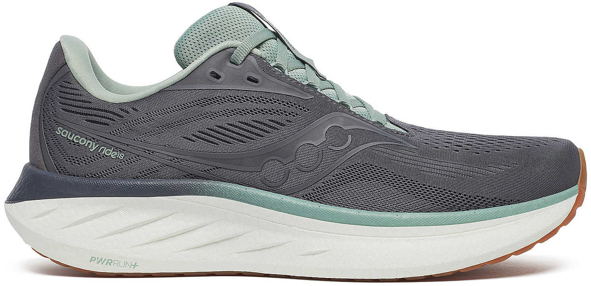 Saucony Ride 18 Men's Running Shoes - Grey | Running & Training