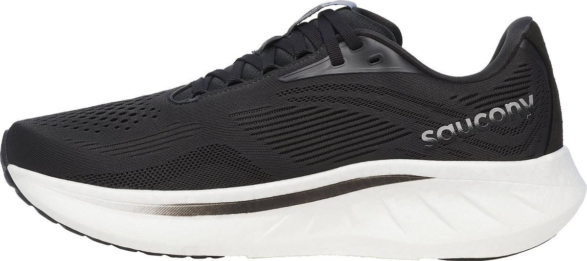 Saucony Ride 18 WIDE FIT Men's Running Shoes - Black | Running & Training
