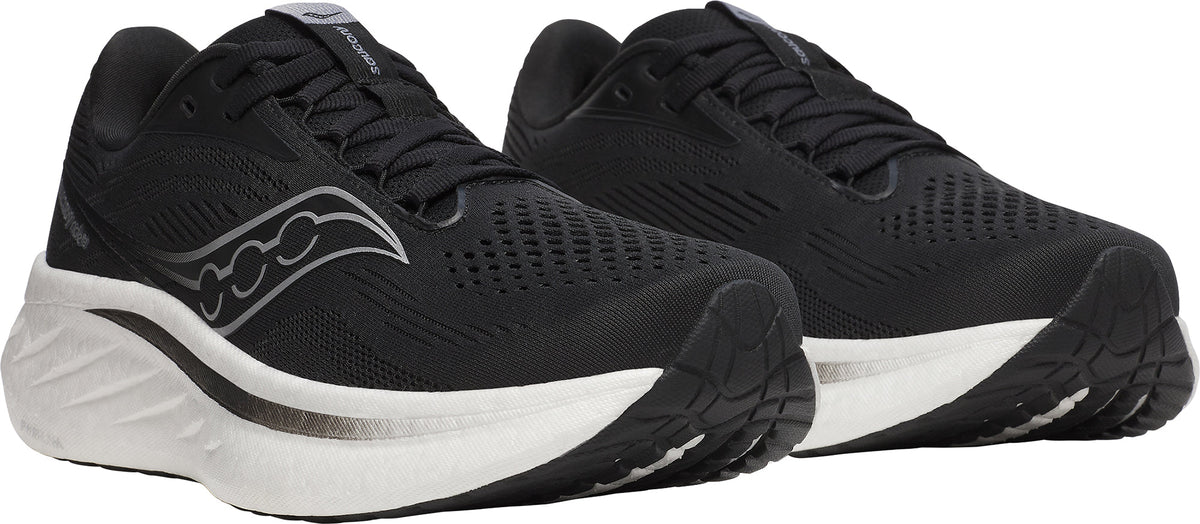 Saucony Ride 18 WIDE FIT Women's Running Shoes - Black | Running & Training