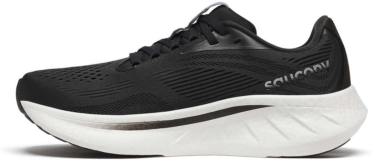 Saucony Ride 18 WIDE FIT Women's Running Shoes - Black | Running & Training