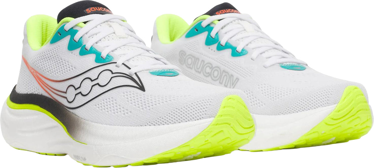 Saucony Ride 19 Men's Running Shoes - White | Running & Training