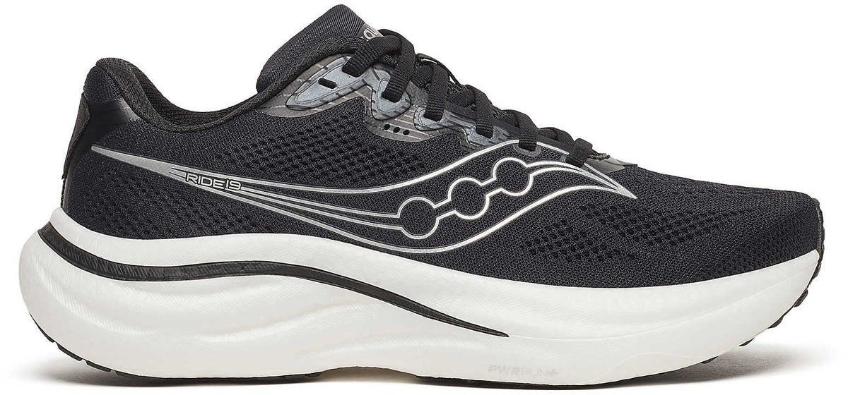 Saucony Ride 19 WIDE FIT Women's Running Shoes - Black | Running & Training