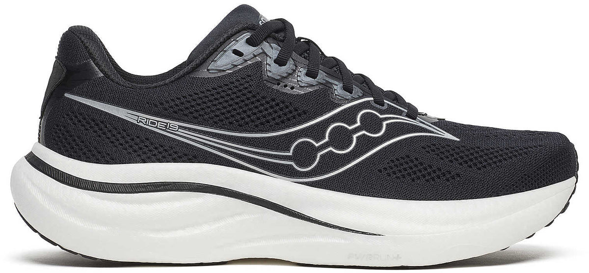 Saucony Ride 19 Men's Running Shoes - Black | Running & Training