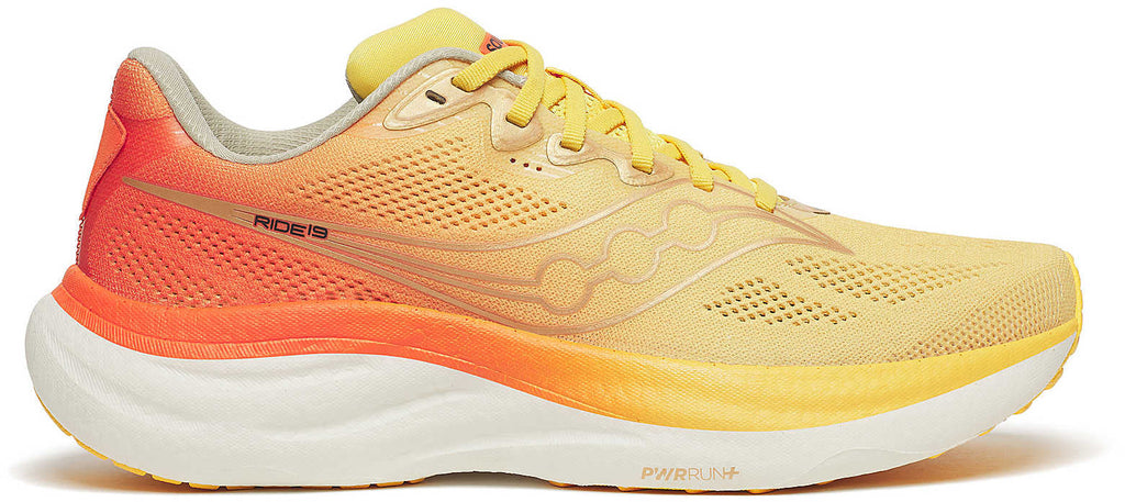 Saucony Ride 19 Men's Running Shoes - Yellow | Running & Training