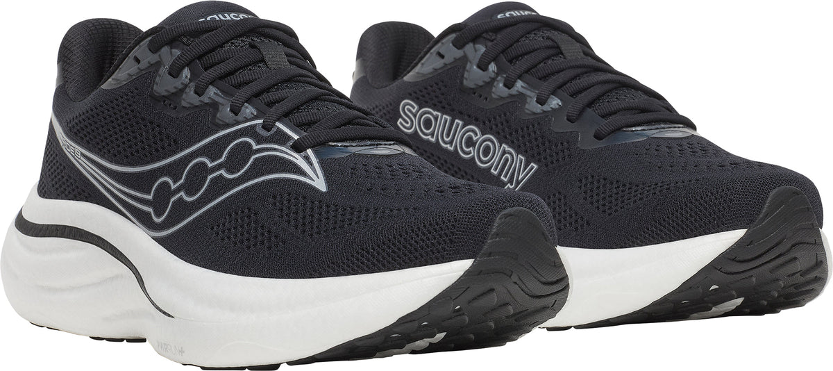 Saucony Ride 19 WIDE FIT Men's Running Shoes - Black | Running & Training