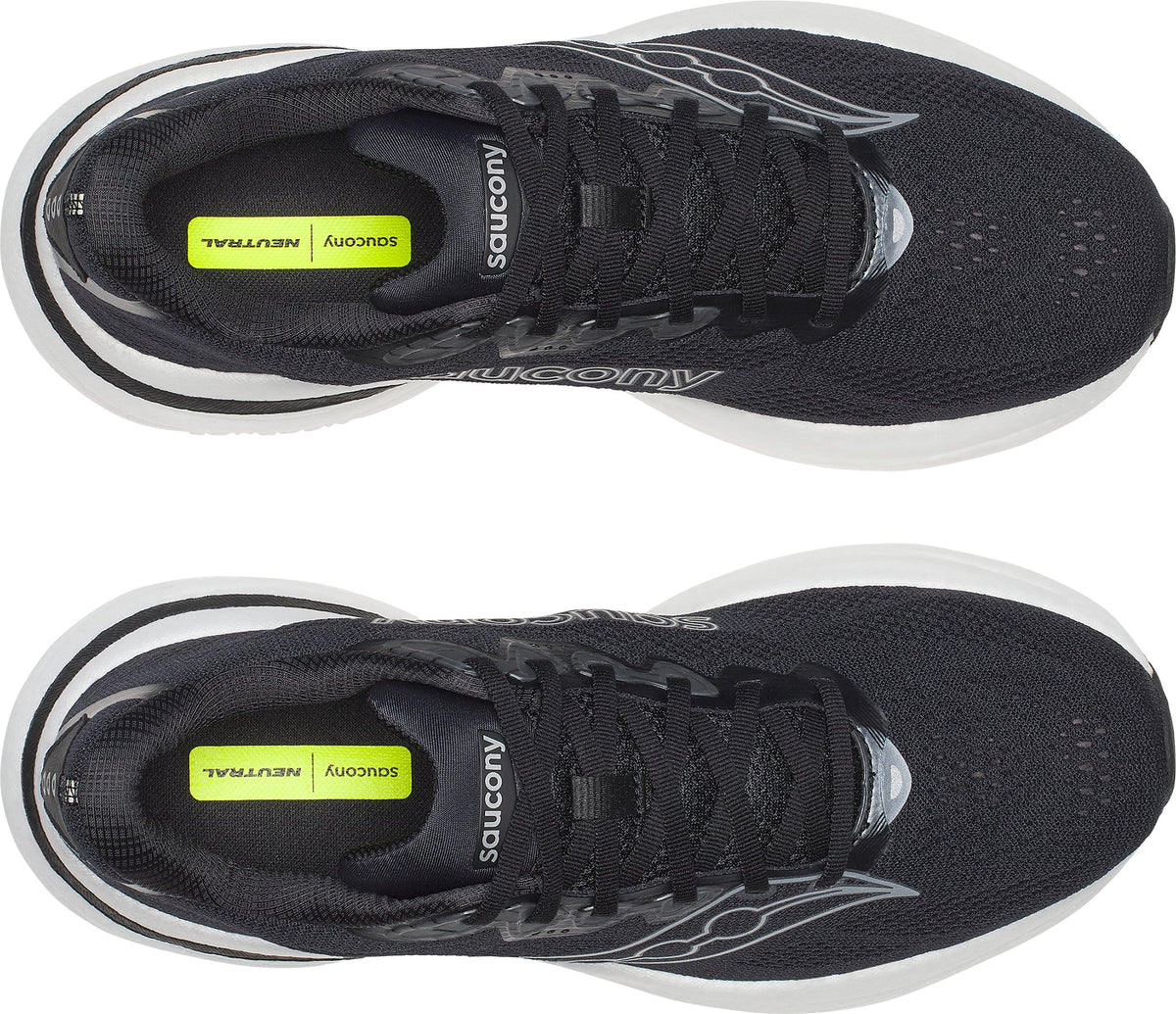 Saucony Ride 19 WIDE FIT Men's Running Shoes - Black | Running & Training
