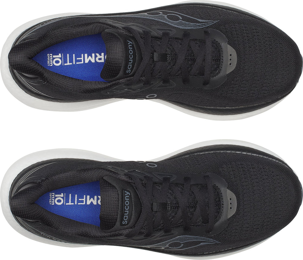 Saucony Triumph 23 WIDE FIT Men's Running Shoes - Black | Running & Training