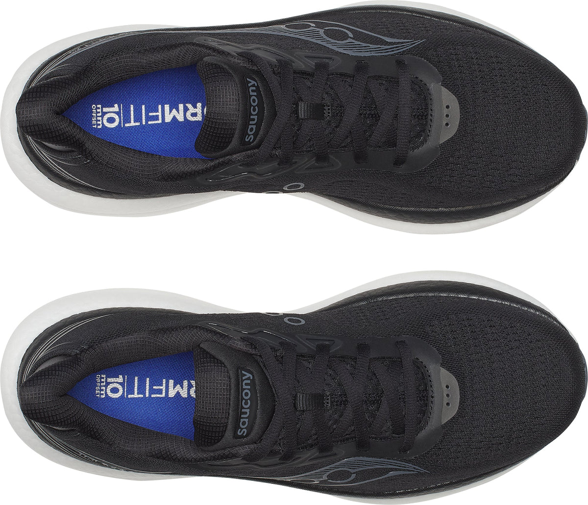 Saucony Triumph 23 WIDE FIT Men's Running Shoes - Black | Running & Training