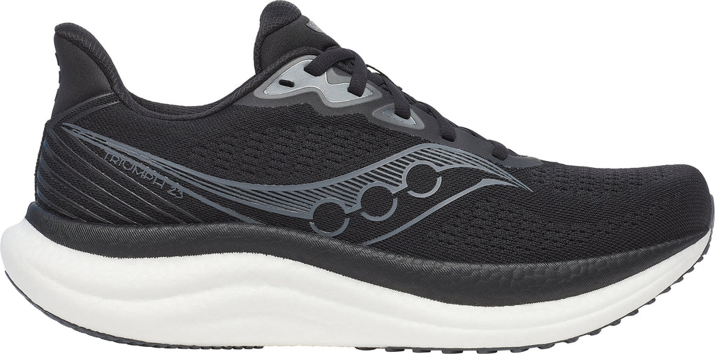 Saucony Triumph 23 WIDE FIT Men's Running Shoes - Black | Running & Training