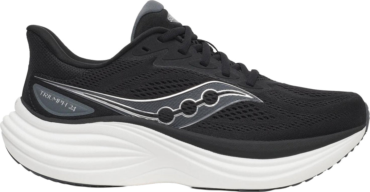 Saucony Triumph 24 WIDE FIT Men's Running Shoes - Black | Running & Training