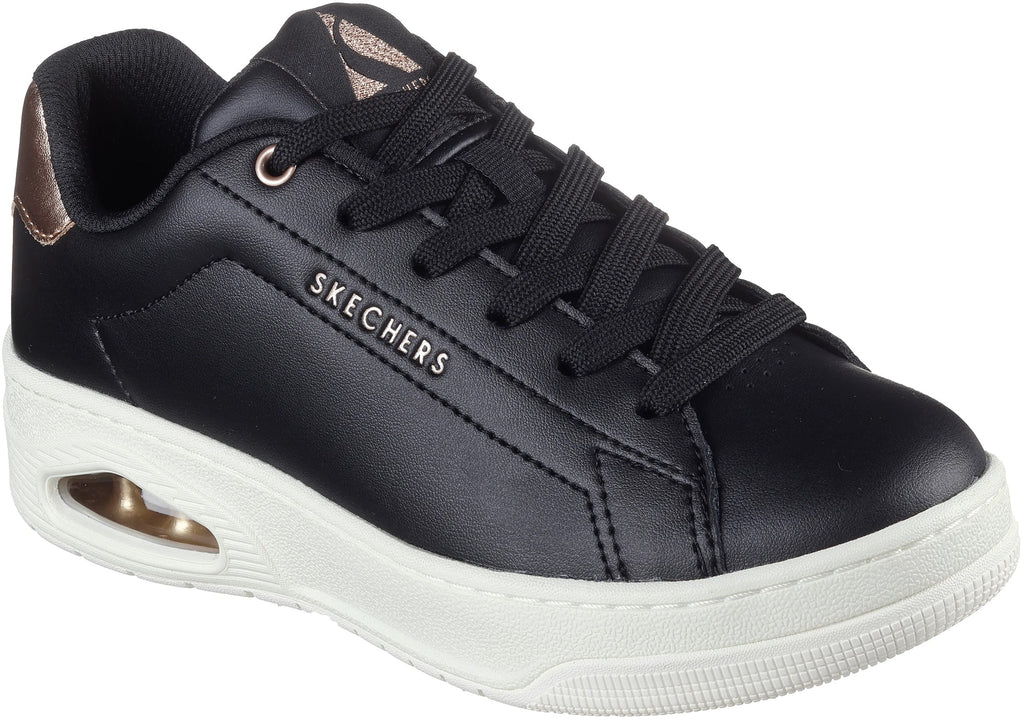 Skechers UNO Court Courted Air Women's Shoes - Black | Training & Fitness