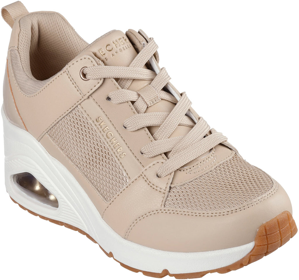 Skechers UNO Wedge Everything Nice Women's Shoes - Beige | Training & Fitness