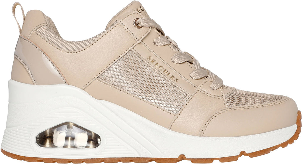 Skechers UNO Wedge Everything Nice Women's Shoes - Beige | Training & Fitness