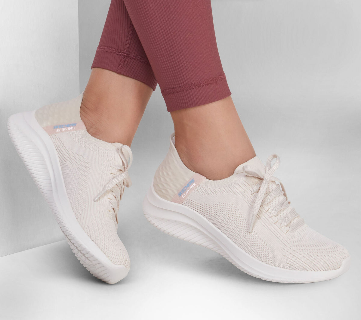 Skechers Ultra Flex 3.0 Brilliant Path Women's Training Shoes - Natural | Training & Fitness