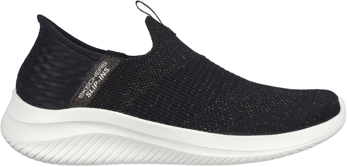 Skechers Ultra Flex 3.0 Glitter Me Women's Shoes - Black | Training & Fitness
