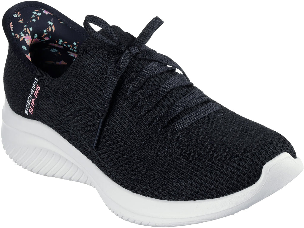 Skechers Ultra Flex 3.0 Morning Blossom Women's Shoes - Black | Training & Fitness