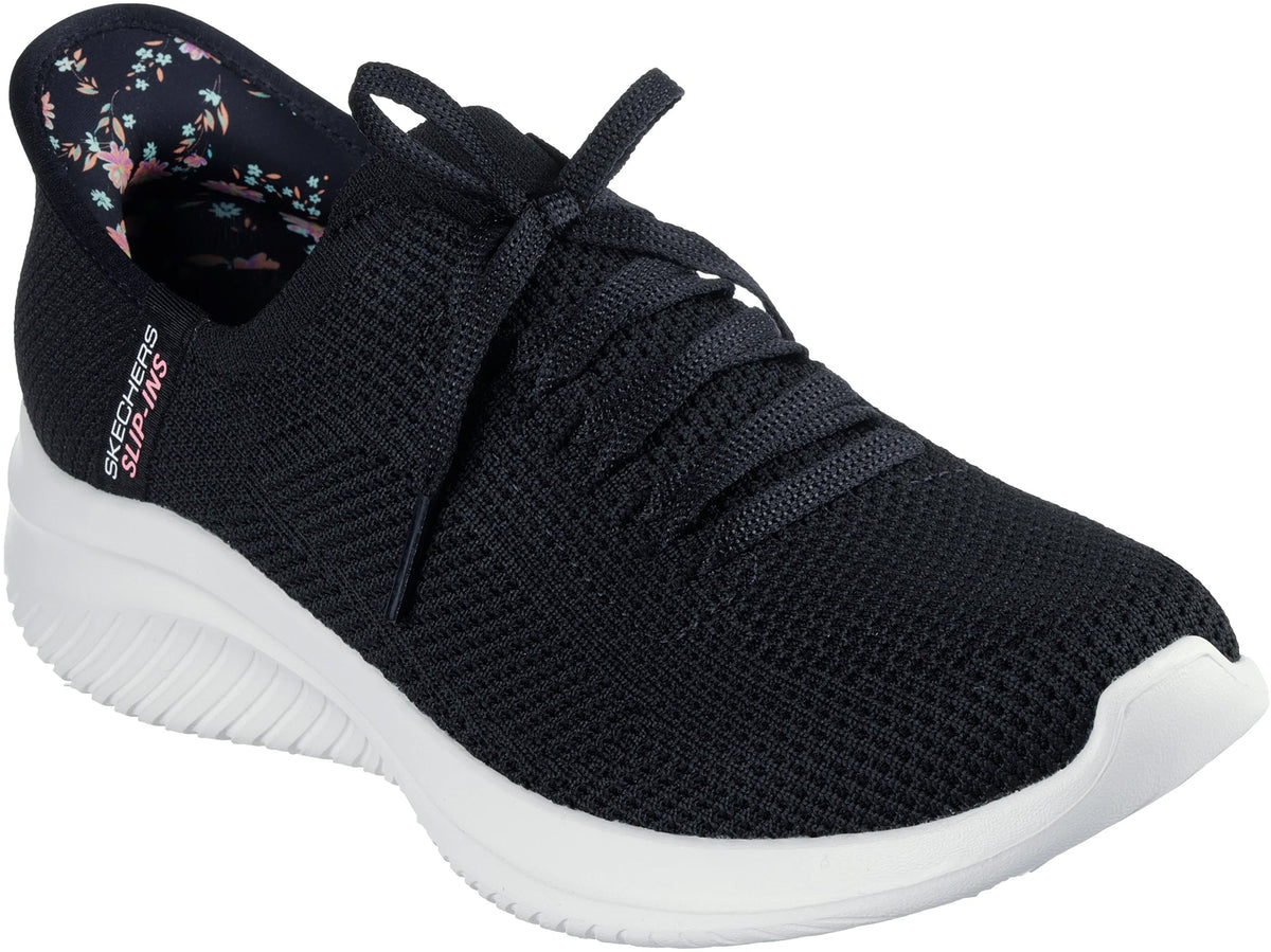 Skechers Ultra Flex 3.0 Morning Blossom Women's Shoes - Black | Training & Fitness