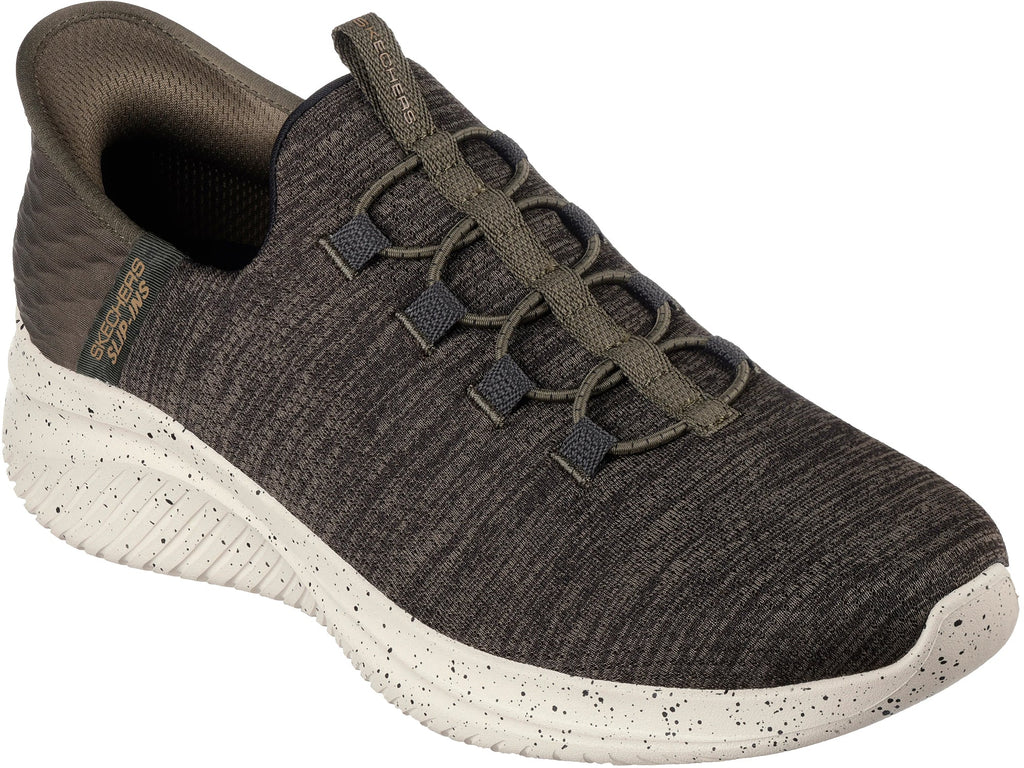 Skechers Ultra Flex 3.0 Right Away WIDE FIT Men's Shoes - Green | Training & Fitness
