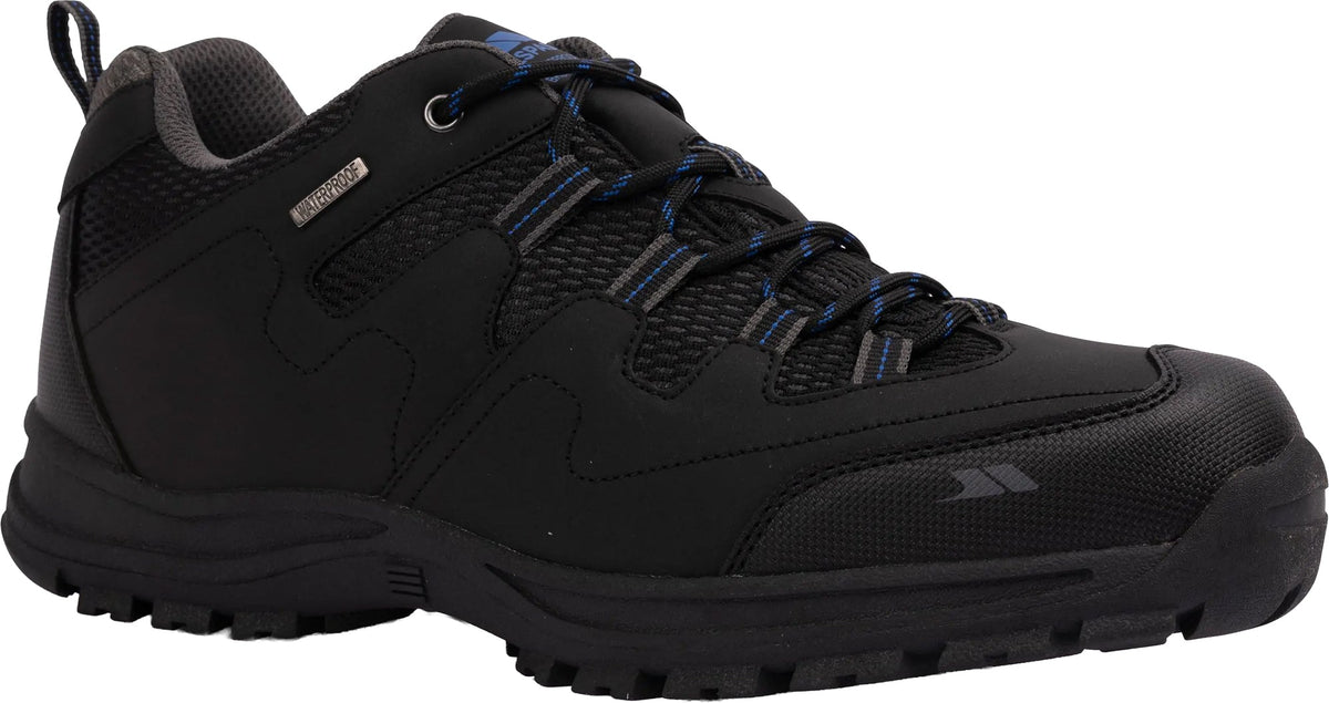 Trespass Finley Waterproof Men's Walking Shoes - Black | Outdoor Performance