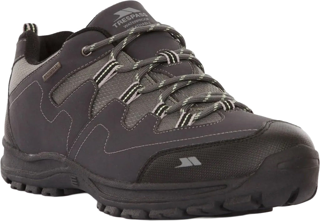 Trespass Finley Waterproof Men's Walking Shoes - Grey | Outdoor Performance